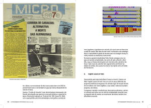 Suplementos de jornais como a Microse7e, neste caso abordando o famoso Corrida de Caracóis.