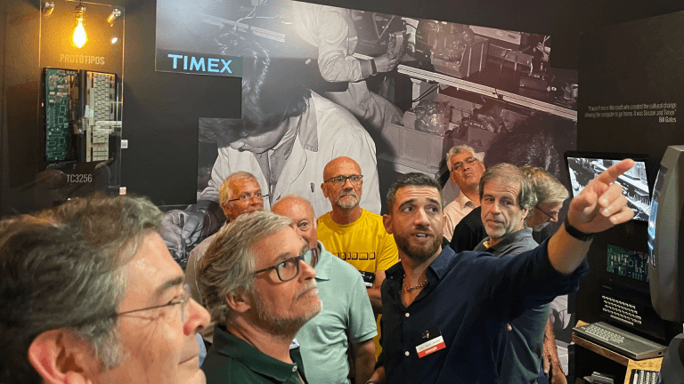 Guided tour during the 5th TMX Meeting at the Museum