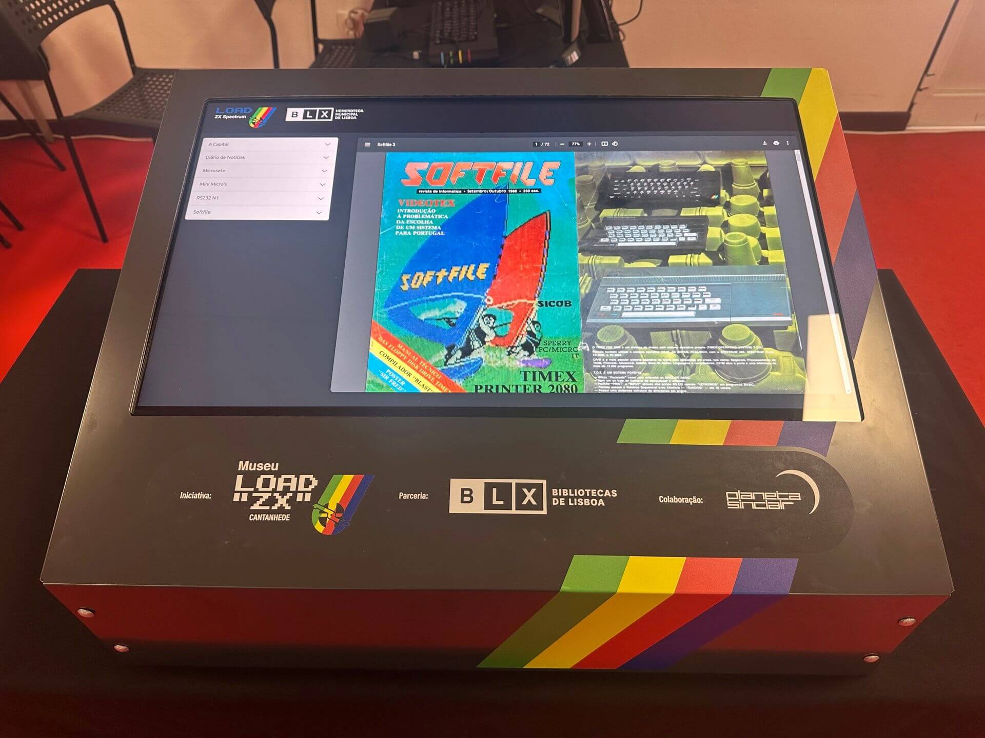 Quiosque Digital no Museu LOAD ZX